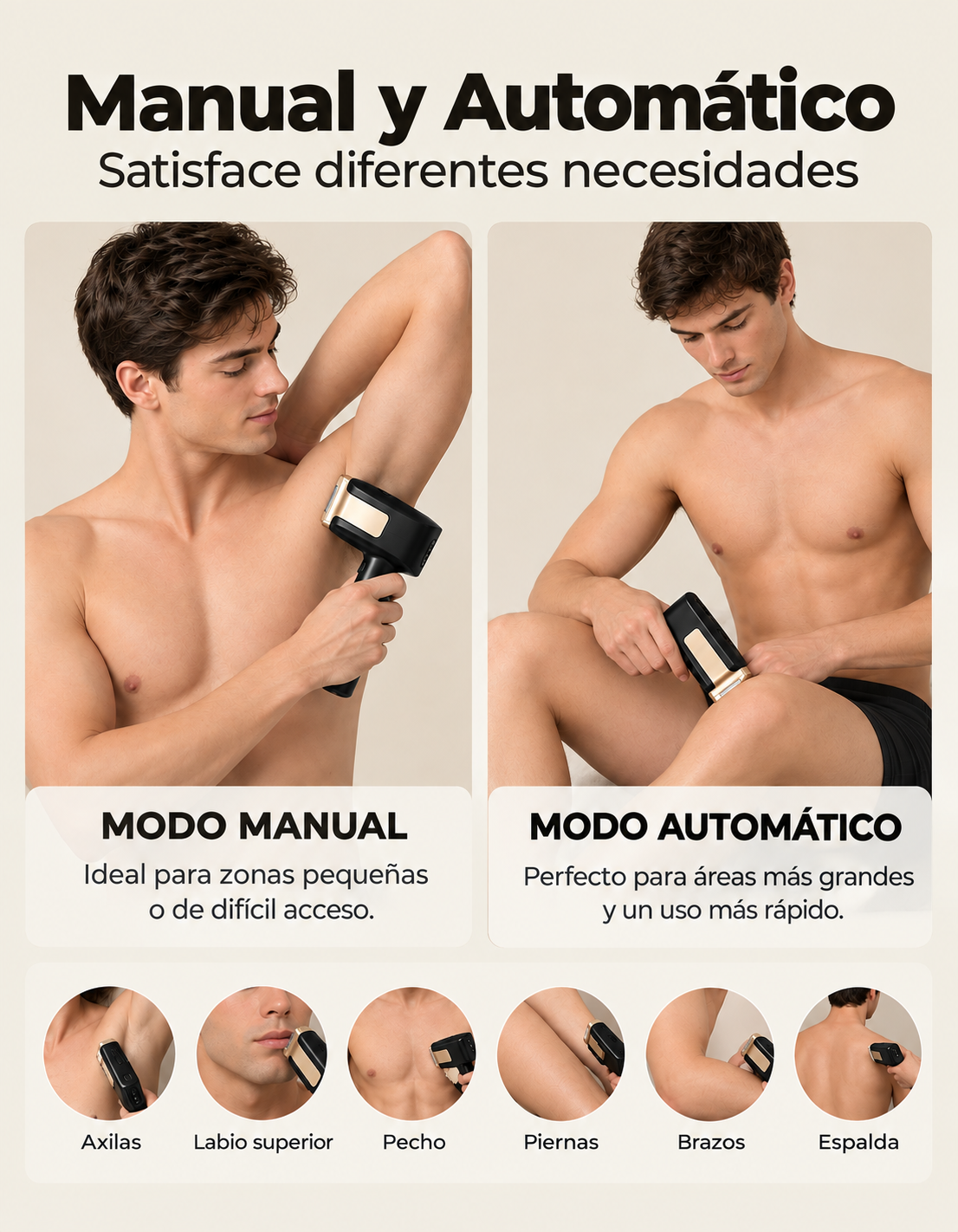 Depiladora IPL Pakiss FY-B506 con Enfriamiento y 3 Cabezales